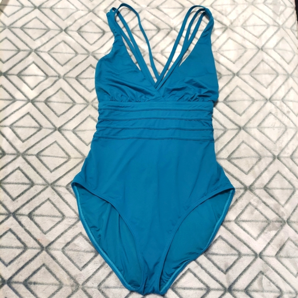 La Blanca One-piece Teal Swimsuit